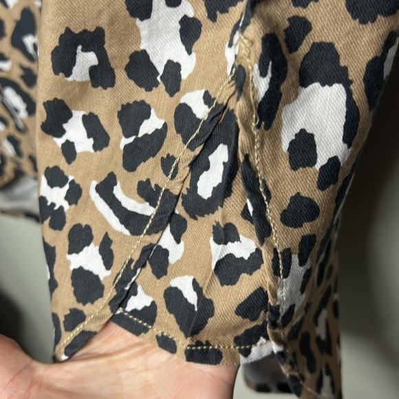 UGG Addley Oversized Animal Print Shirt Dress Size Small - Picture 13 of 16